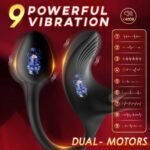 3 In 1 Spherical Vibrating Anal Plug Testicles Stimulator With cock Ring - Image 2