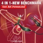 2 In 1 penis Ring thrusting anal Prostate Massager with Adjustable ring buckle - Image 2