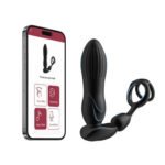Starship Prostate Massager Vibrating Inflating Expanding Anal Toy with Dual Rings