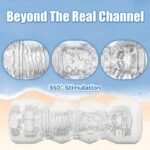 Manual Male Masturbation Realistic 3D Textured Stroker 5 Colors - Image 2
