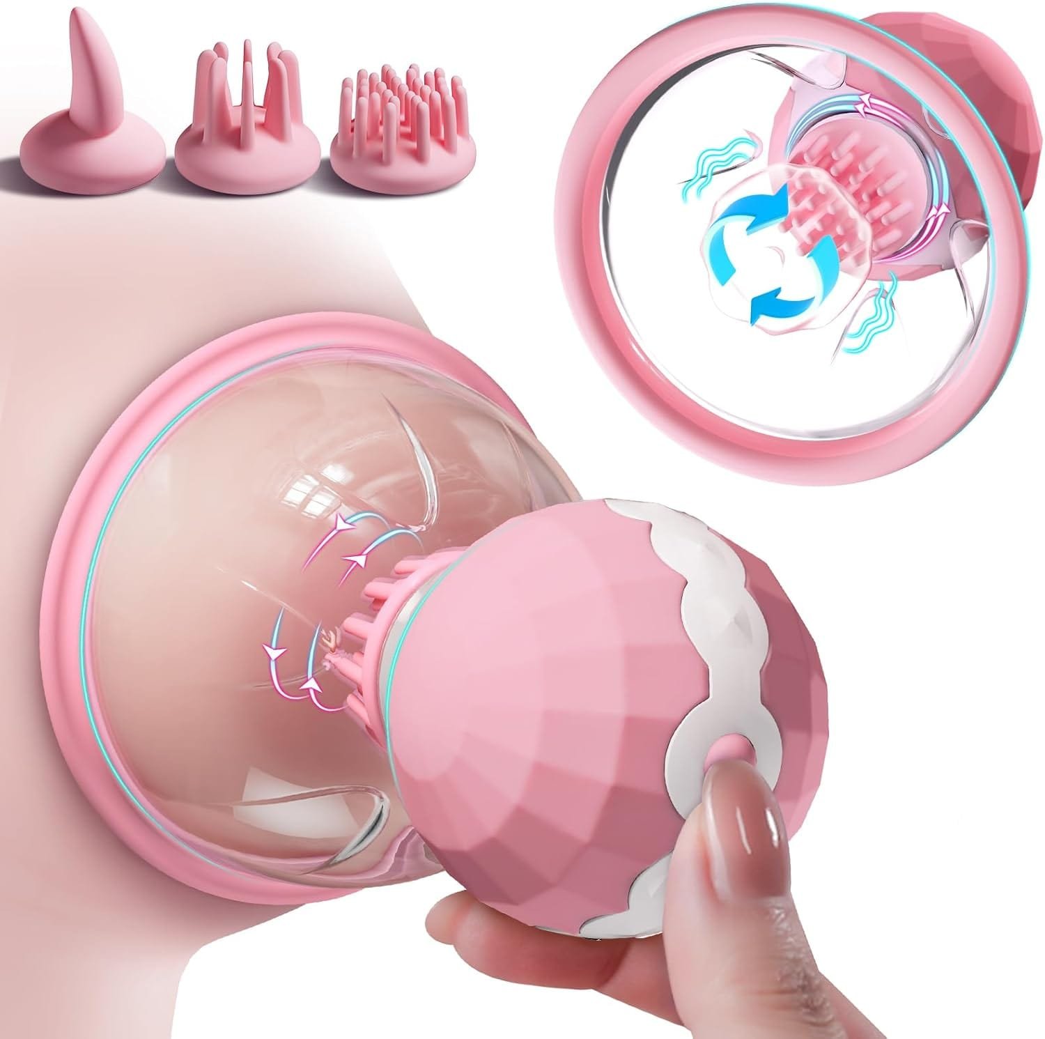 product_10030305673531_0 Nipple Rotation Vibrator Breast Suckers Massager for Women - Image 1