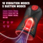 3 Swirling 5 Tightening 10 Vibration Male Blowjob Stroker - Image 2