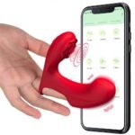 Rose Finger Vibrator Double Vibration Clitoral G Spot Stimulator APP Control - Image 2
