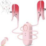 2 In 1 Wearable Nipple Clitoral Clamps Stimulation Vibrator For Women