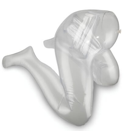PVC Inflatable Female Half-body Toroso Transparent Model