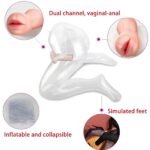 PVC Inflatable Female Half-body Toroso Transparent Model - Image 2