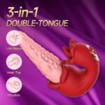 3 in 1 Rose Muncher Octopus Tentacle Swinging G-spot Vibrator - Image 2