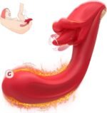 Angel Kiss 4 In 1 Rotating Tongue Licking Vibrating G-Spot Dildo Vibrator