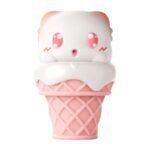 Peachy Bunny Ice Cream Cone Clitoral Suction Heating Vibrator