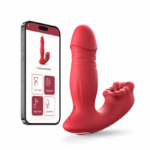 Mouth Licking Thrusting Wearable G spot Vibrator with App Control