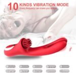 3 In 1 Clit Tickling G Spot Wiggling Dildo Vibrator - Image 2