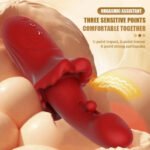 2 In 1 Realistic Lip Slipping G Spot Vibrator - Image 2