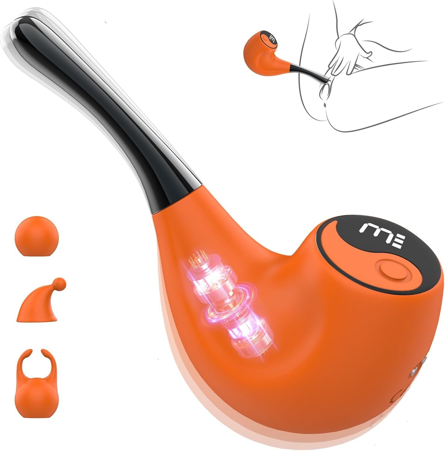 product_10151194820923_0 Pipe LED Screen Clit G-Spot Nipple Vibrator Sexual Pleasure Tool - Image 1