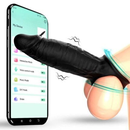 Male Penis Ring Extension Sleeve App Control
