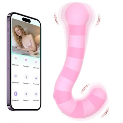 Double-headed Vibrating G-spot Clitoral Vibrator With APP Control