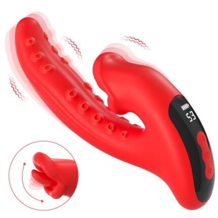 Tentacle Tongue Licking Double-headed G-spot Clitoris Vibrator
