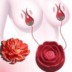 Rose-shaped 10 Vibration Nipple Clamps Set