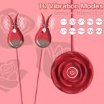 Rose-shaped 10 Vibration Nipple Clamps Set - Image 2