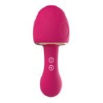 Mushroom - shaped Sonic Sucking Heating Clitoral G-spot Vibrator