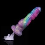 Mixed Color Monster Dildo Auto Thrusting Sex Machine With Suction Cup Base - Image 2