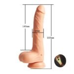 6.49‘’ Lurevibe - Telescopic Swing 8 Frequency Vibration Wireless Remote Control Waterproof Dildo - Image 2