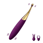 10-Speed Multifunctional Interchangeable Head Vibrating Wand - Image 2