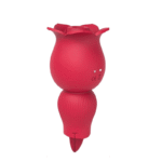 Lurevibe - Rose Sucking and Tongue Vibrator 2 in 1 Rose Toy - Image 2