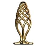 Lurevibe - Gold Stainless Steel Hollow Anal Plug For Male And Female Anal Expansion