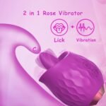 Lurevibe - Rose Toy Vibrator For Wome Clitoral Tongue Licking Vibrator - Image 2