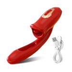 Rose Muncher 3 In 1 Rose Hollowed Out Kiss Tongue Vibrator - Image 2