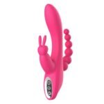 Lurevibe - Clitoris Stimulation Vibrator 3-in-1 G-Spot Rabbit Anal Dildo Vibrator