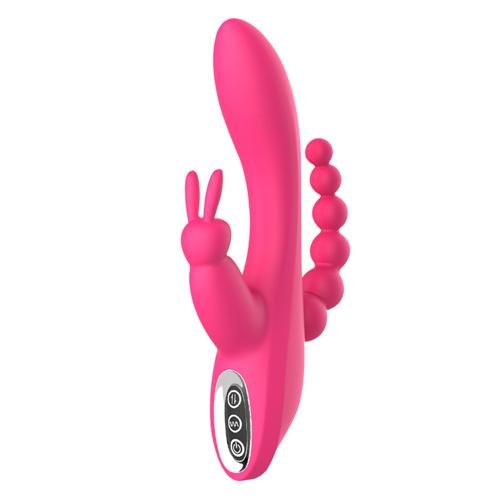 product_8771540779323_0 Lurevibe - Clitoris Stimulation Vibrator 3-in-1 G-Spot Rabbit Anal Dildo Vibrator - Image 1