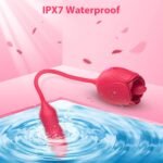 Lurevibe - Rose Female Tongue Licking Egg Jumping Telescopic Masturbation Device Double-headed Vibrating Sex Toy - Image 2