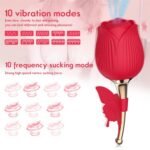 Lurevibe - Rose Shape Vaginal Vibrator Stimulation G-spot Sex Toys For Women - Image 2