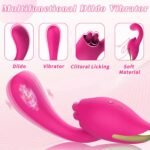 Lurevibe - Merlot 2-in-1 Tongue-licking Dildo Vibrator - Image 2
