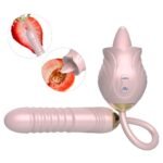 Lurevibe - New Rose Toy Warming G-spot Tongue Licking Vibrator - Image 2