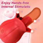 10 Speeds Rose Vibrator With Tongue - Image 2
