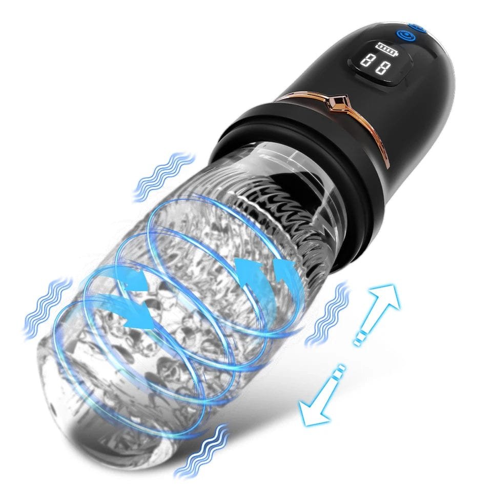 product_8991173673275_0 Lurevibe - Gawk Gawk 9000 LED Automatic Electric Piston Rotating Sucker Male Blowjob Masturbator - Image 1