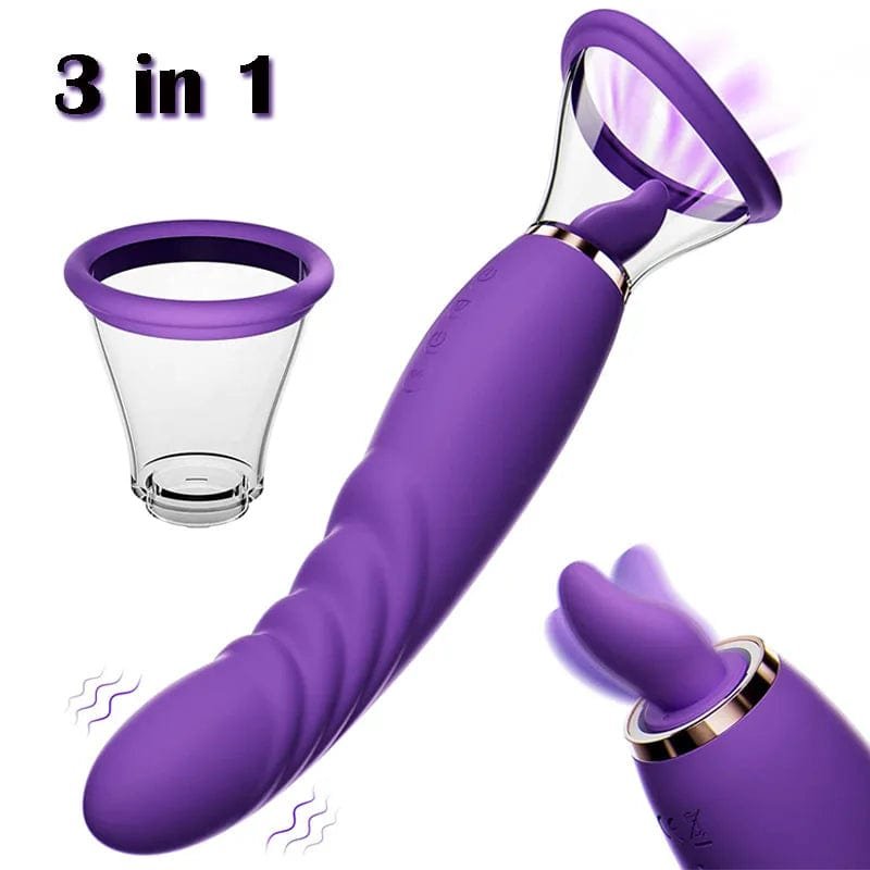 product_8995762110779_0 Lurevibe - Sucking Licking Vibrating Tongue Oral Clitoral G spot Vibrator - Image 1