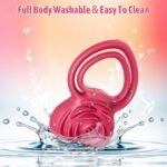 2 in 1 Vibrating Cock Ring Rose Vibrator - Image 2