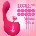 Lurevibe - Clitoral Licking G Spot Vibrator Clitoralis Stimulator for Women with 10 Licking Vibrating Modes - Image 2