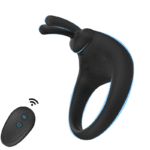 Lurevibe - Rabbit Vibrating Cock Ring Adult Sex Toys with Clitoral Vibrator