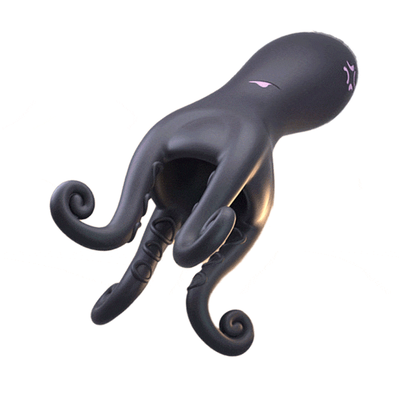 product_9479633666363_0 Penis Vibrator 10 Vibrating Modes with Barbel Tentacles Particles Octopus Male Sex Toys - Image 1