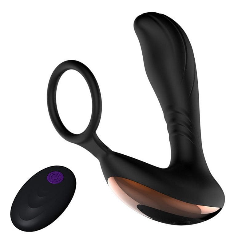 product_9624500732219_0 Vibrating Prostate Massager Anal Vibrator with Cock Ring & Remote - Image 1