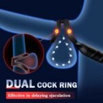 Double Lock Ring Sperm Prostate Massager Remote Control Anal Plug - Image 2
