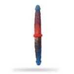 13.78‘’ Colorful Double-Ended Liquid Silicone Anal Plug Dildo