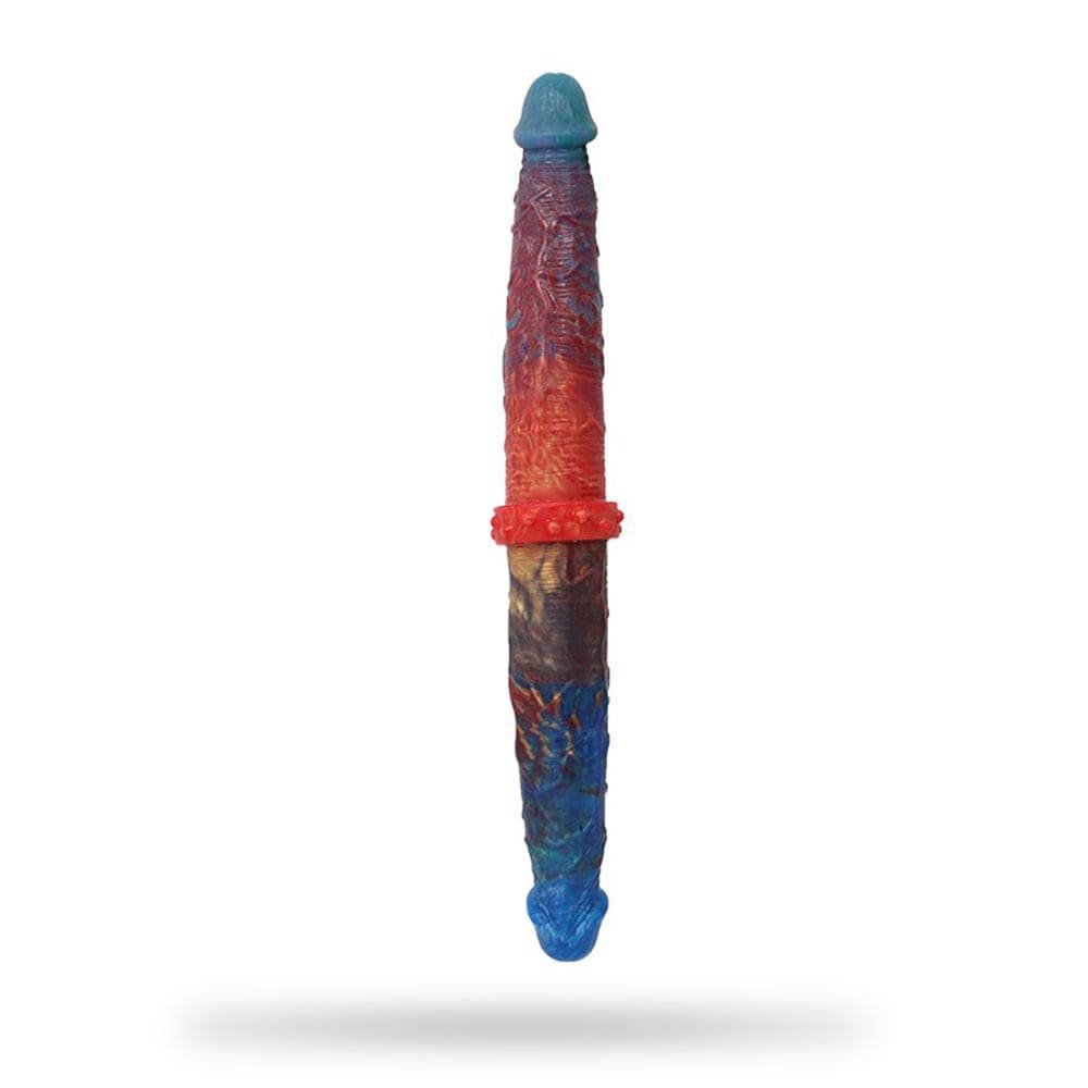 product_9633644314939_0 13.78‘’ Colorful Double-Ended Liquid Silicone Anal Plug Dildo - Image 1