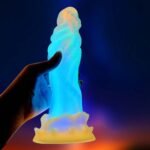 9.05‘’ Fluorescent Silicone Butt Plug Dildo - Image 2