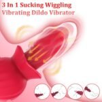 Mouth Vibrators Female Clitoral Vagina Anal Sex Stimulator with 3 Sucking 10 Wiggling & Vibrating Modes - Image 2