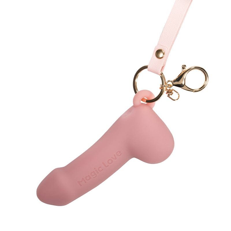 product_9793960870203_0 Mini Simulation Penis Vibrator Keychain Pendant Masturbator for Women - Image 1